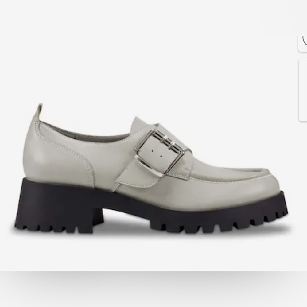 Marc Fisher New in Box Women’s Hazelton Platform Loafer, Light Grey, Size 8 - Picture 3 of 4